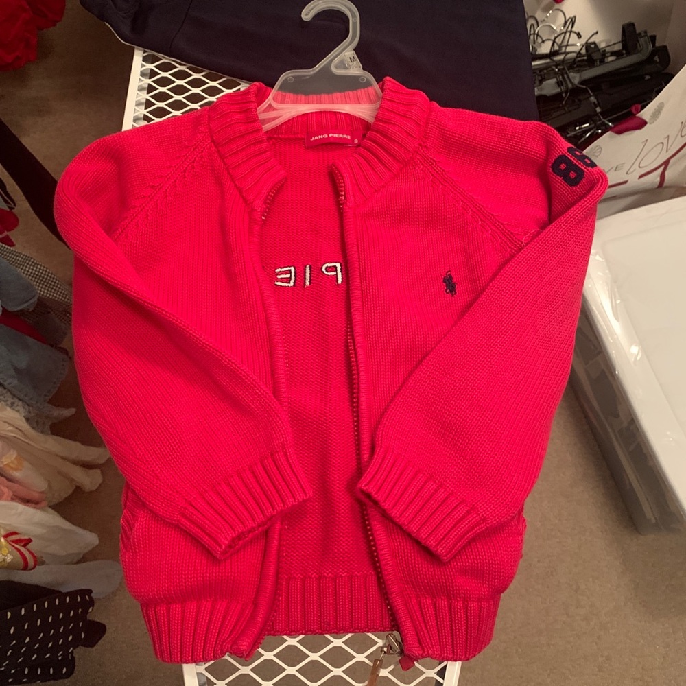 Kids Red Zip Up